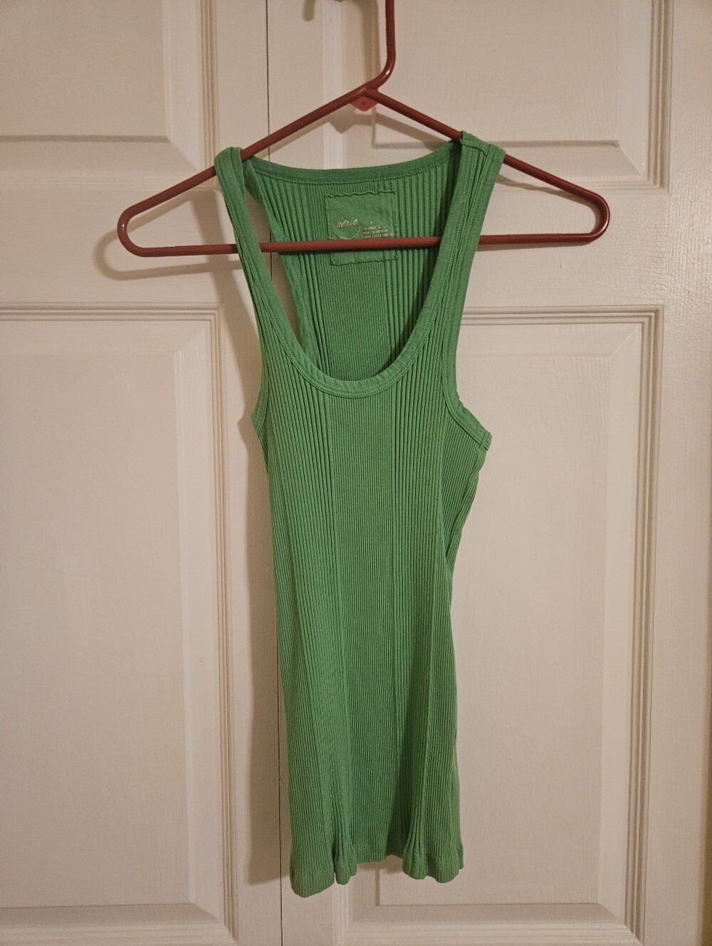 Aerie Green Ribbed Tank Top